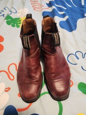 Blundstone Oxblood Leather Chelsea Boots